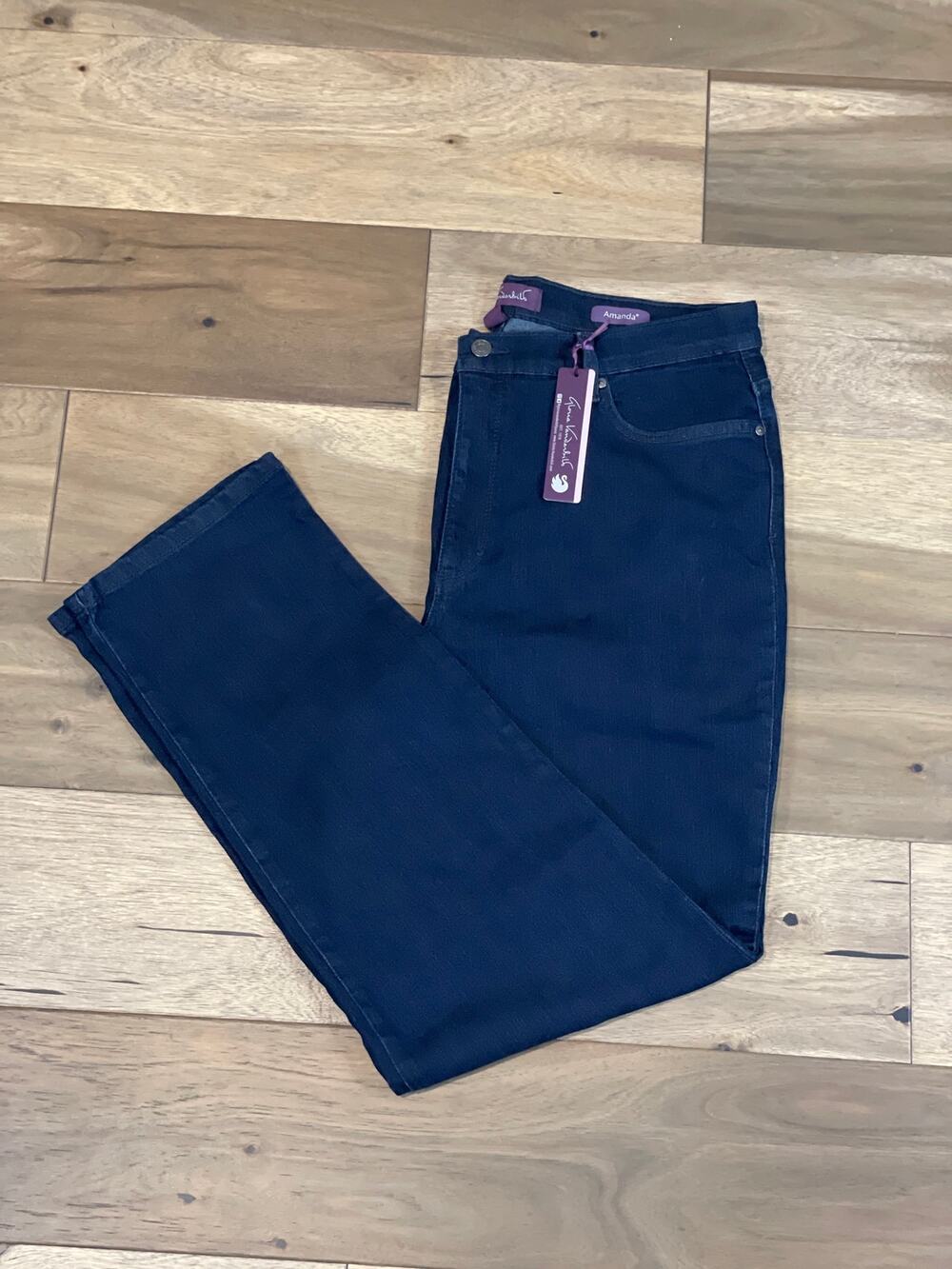 Gloria Vanderbilt Amanda Dark Wash Sculpt Stretch Slimming Jeans NWT Size 18